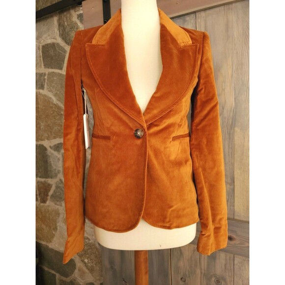 Wilfred Jackets & Blazers - Wilfred Mona Velvet Blazer Single-button, Velvet Blazer Size 2